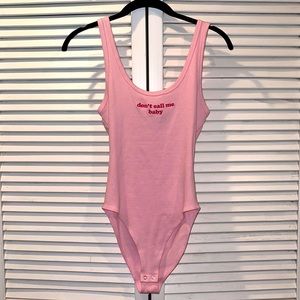 Baby Pink Bodysuit 🌸